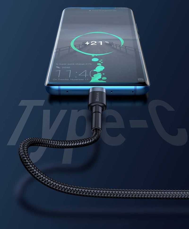 Baseus USB-C (Huawei) QuickCharge 3.0 Kabel 5A 1 Meter