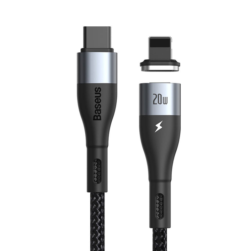 Baseus Zinc Magnetische USB-C naar Lightning iPhone Oplaadkabel 20W 1 Meter